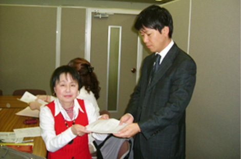 2008年2月　舛添厚生労働大臣に陳情